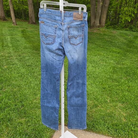 Ariat Men's Western Jeans M5 Slim Straight Embroidered Pockets Stretch size 31 - Picture 2 of 16